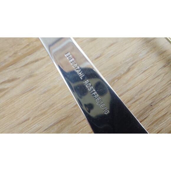 Set of 4 Edelstahl Rostfrei 18/10 Stainless Steel Serving Spoons – Silverware - Picture 3 of 4